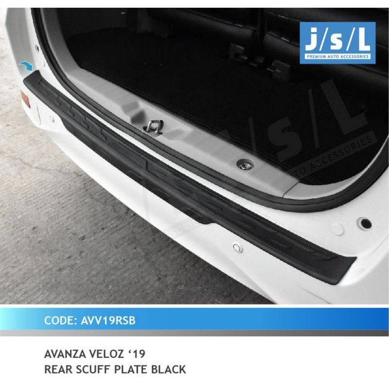 sillplate belakang avanza veloz 2019 hitam jsl