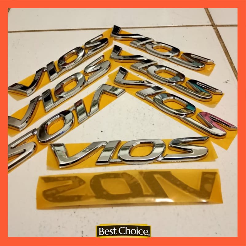 emblem vios atau tulisan Vios belakang