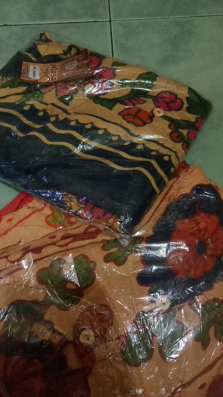Daster Jumbo Bunga Hitam Batik Pekalongan Busui Daster Terbaru 2020