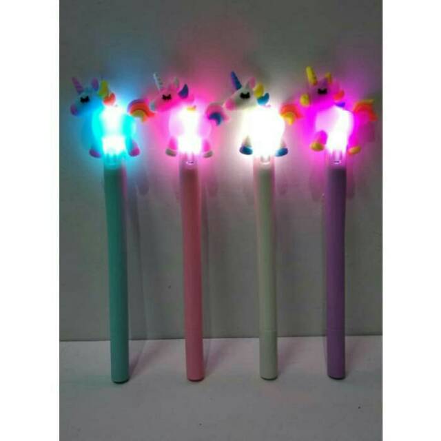 Pulpen Lampu karakter baby unicorn