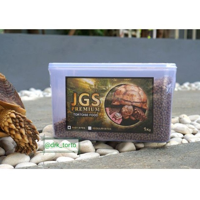 JGS Premium tortoise food 1 kg / pelet kura darat /makanan kura kura darat