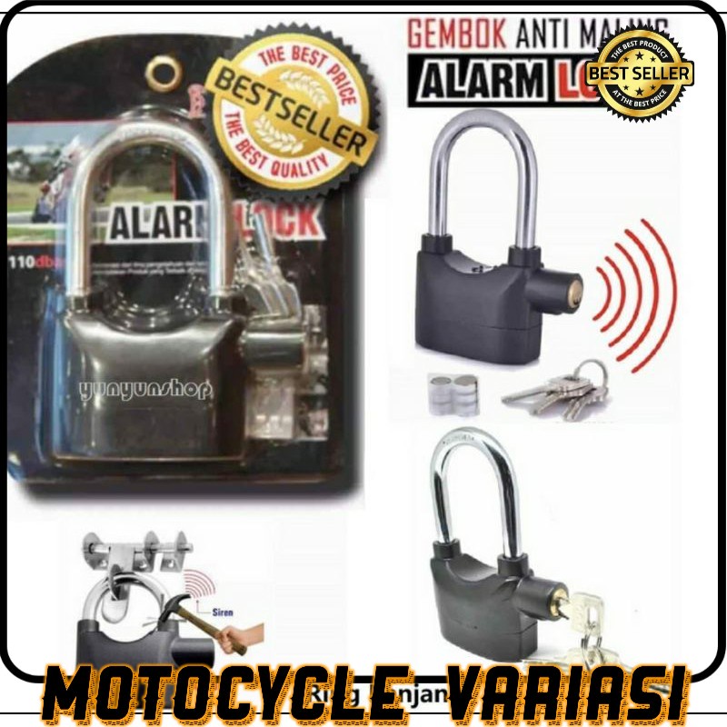 Gembok cakram alarm Vario 160 Fazzio Nmax Pcx Adv Aerox Semua Motor