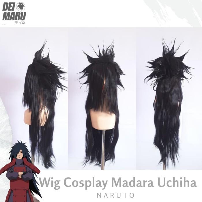 Rambut Kostum Wig Cosplay Madara Uchiha Anime Naruto