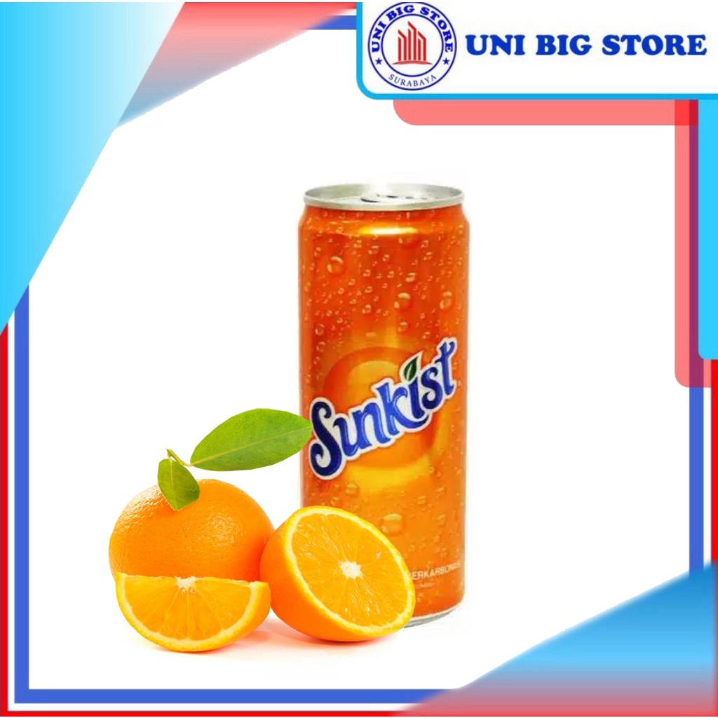 

F&N FN Sunkist Soda Carbonated Orange Drink 325 ml Sparkling Jeruk Kaleng