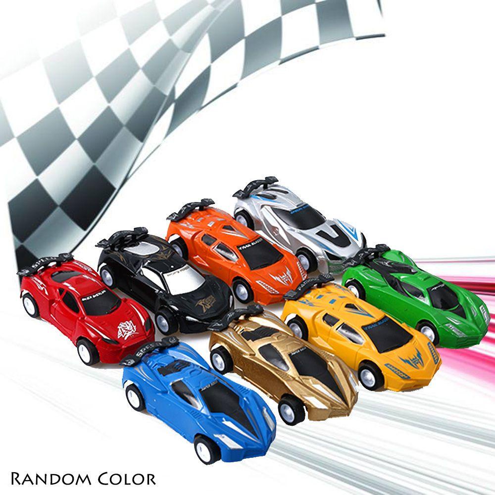 R-flower 4 / 8PCS Mainan Mobil Balap Klasik Model Pull Back Untuk Hadiah Anak