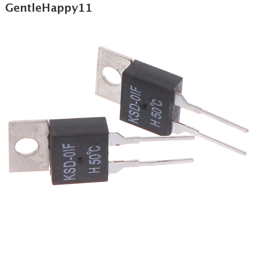 Gentlehappy 2Pcs KSD-01F 50 Degc Saklar Sensor Termostat Suhu Normal