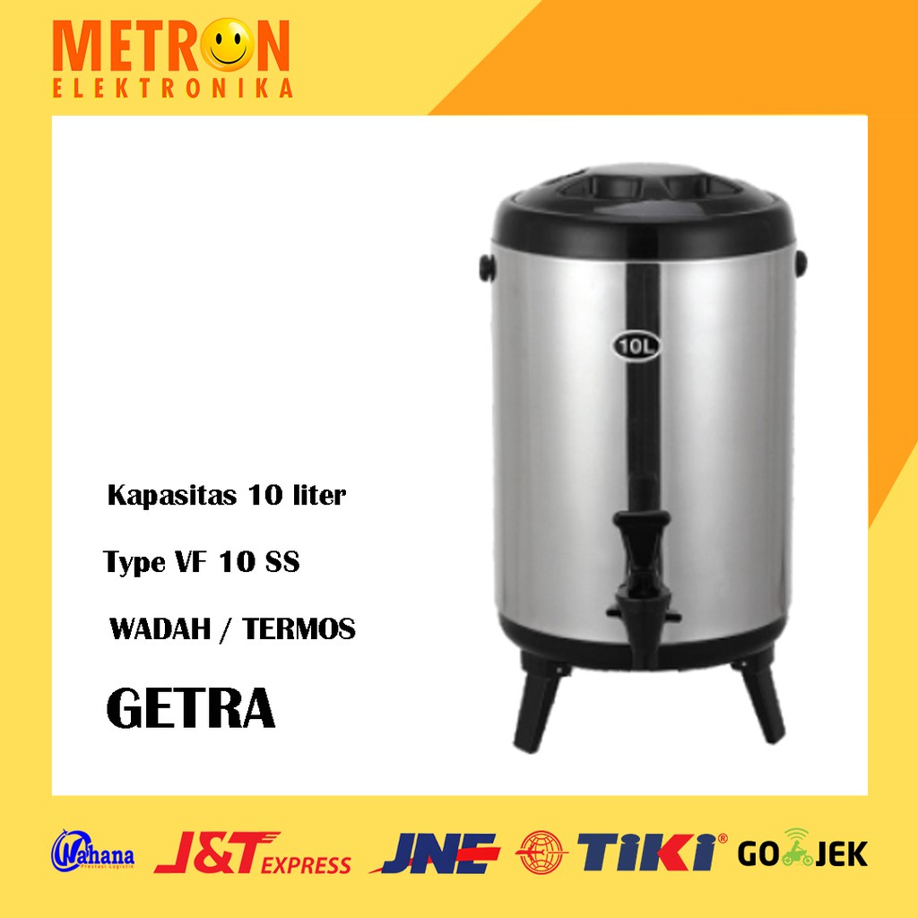 GETRA VF 10 SS BUBBLE TEA BARREL 10 LITER / WADAH TERMOS PENGHNGAT PENDINGIN TEH KOPI / VF10SS