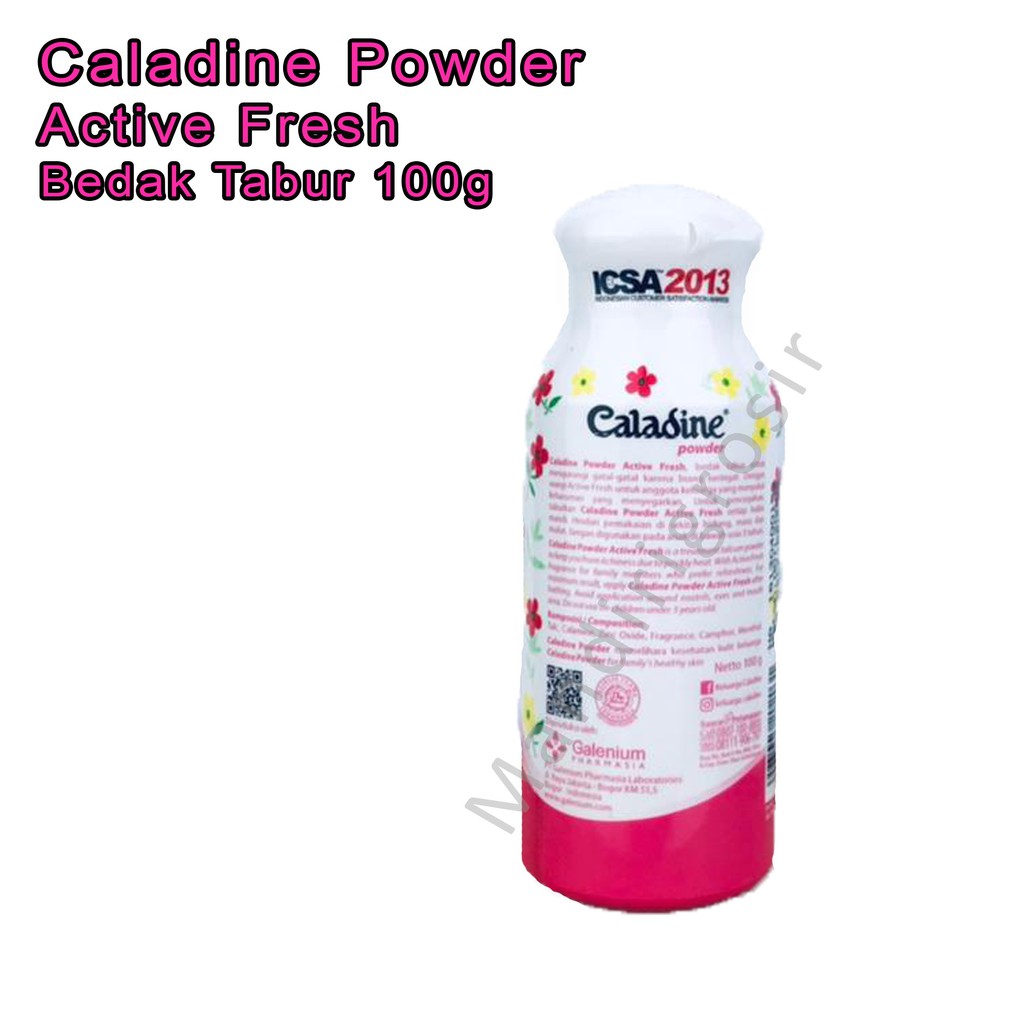 Bedak Tabur * biang keringat * Caladine Powder * Active Fresh  * 100g