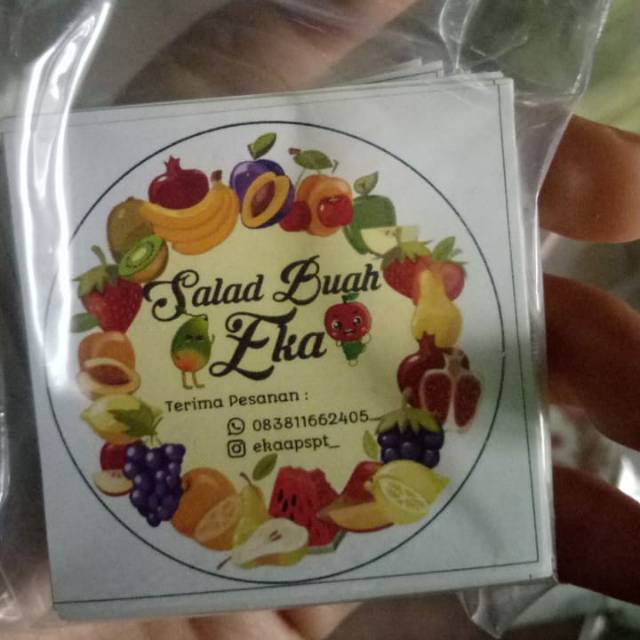 

Label sticker snack