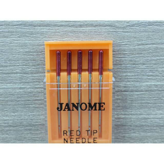 JANOME Red Tip Needles - Jarum Jahit Presisi Tinggi