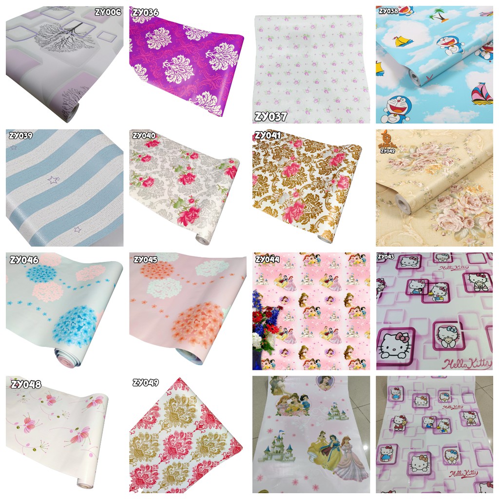 Wallpaper Dinding Shabby / Wallpaper Dinding 3D Wallpaper Dinding Motif 45cmX9m HOMELIVING