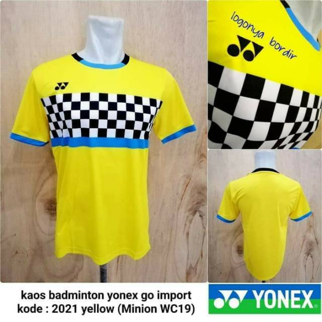 2021/yonex/kaos/badminton/grade ORI/import/baju/olahraga/bulutangkis/minion bwf 2019