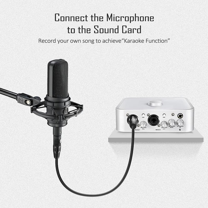 Kabel XLR M-F Male Female OFC Microphone MIC Karaoke Shielded 3M Mixer