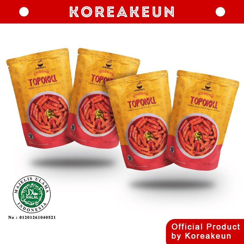 

BUNDLING KOREAKEUN TTEOKBOKKI TOPOKKI TOPPOKI HALAL / jajanan khas korea toppoki halal food