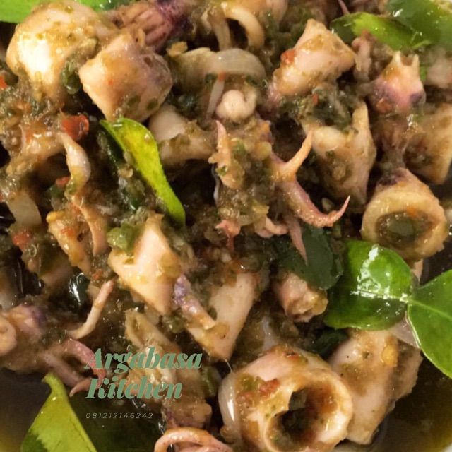 

Cumi asin sambel ijo