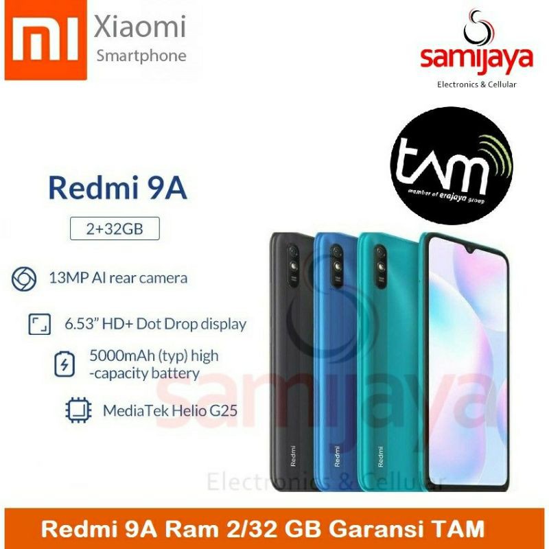 XIAOMI REDMI 9A RAM 3/32 GB GARANSI RESMI-2