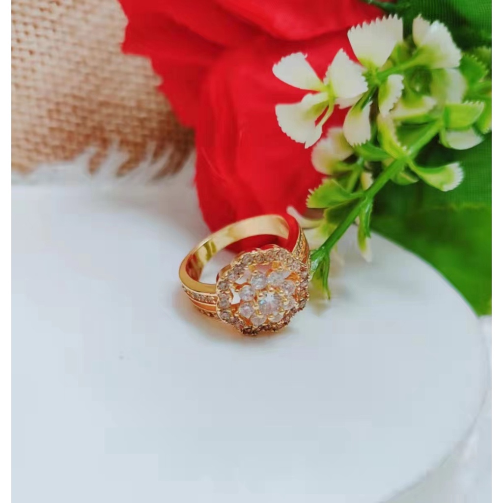 Cincin Xuping Mata Full Lapis Emas Perhiasan Fashion 1251