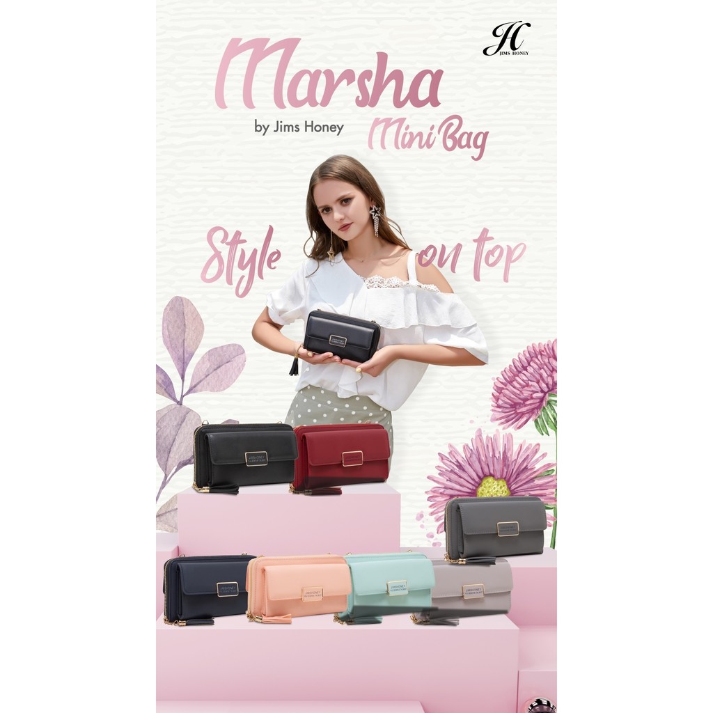 Marsha Bag Tas Dompet Selempang Wanita Tas Murah Import Tas Fashion Jims Honey