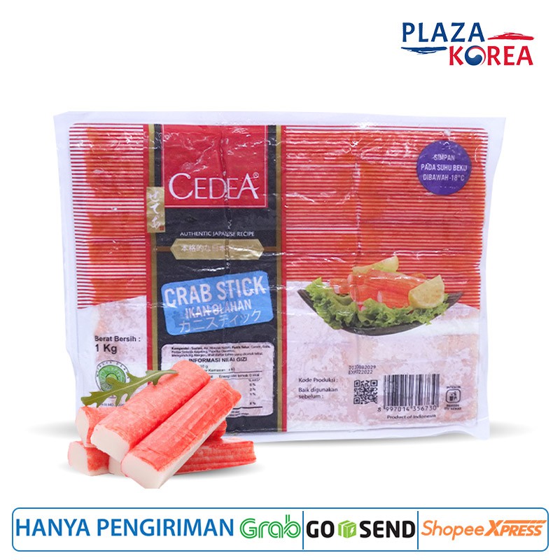 

CEDEA CRAB STICK 1 KG - OLAHAN IKAN SEAFOOD FROZEN