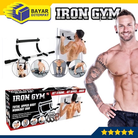 Iron Gym Chin Up Irongym Alat Fitnes Pul Bar