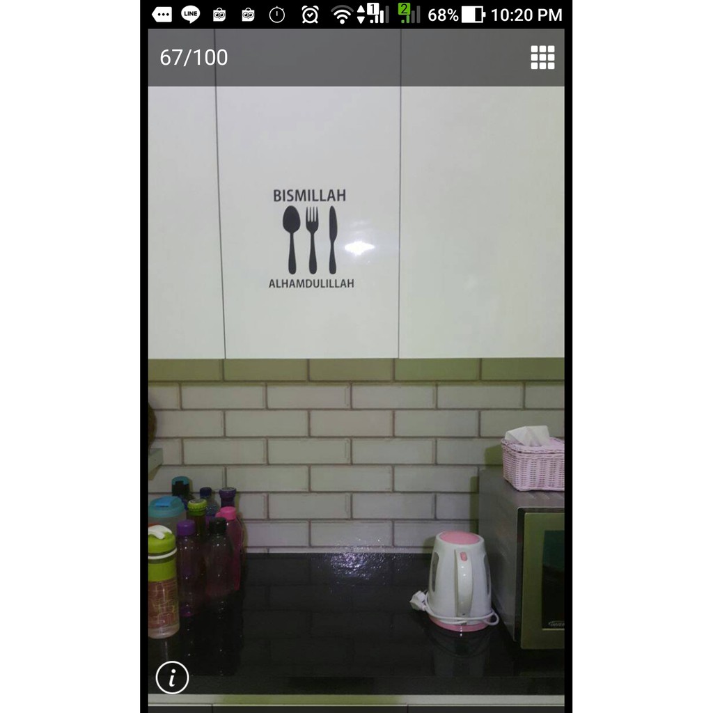 Stiker Tag Nama Cabinet Rak Kitchen Set Sticker Dapur Piring Gelas