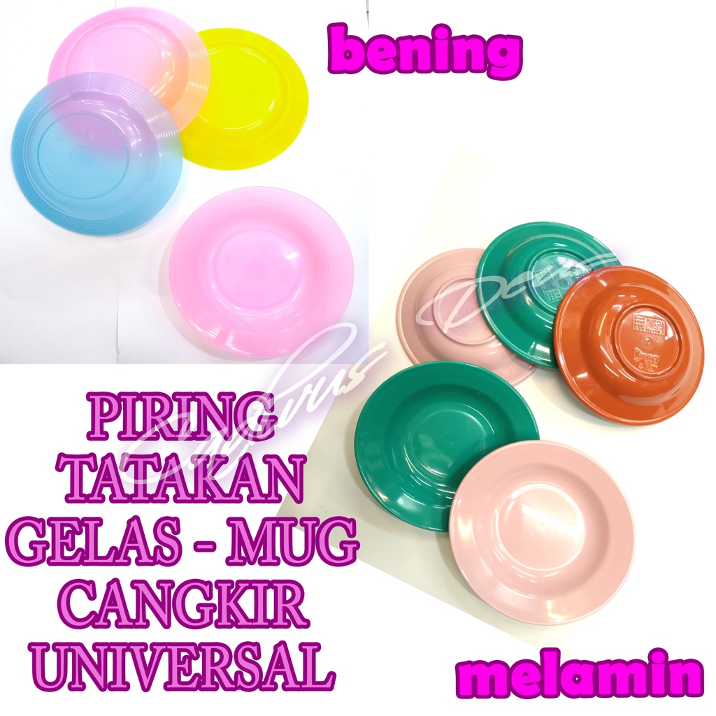 PIRING - MINI - TATAKAN GELAS - PLASTIK