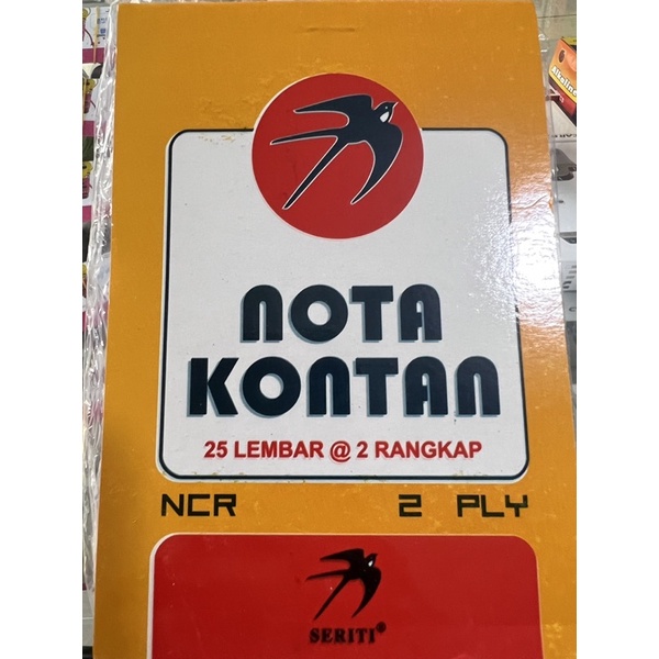 

nota seriti NCR 2ply 25lembar