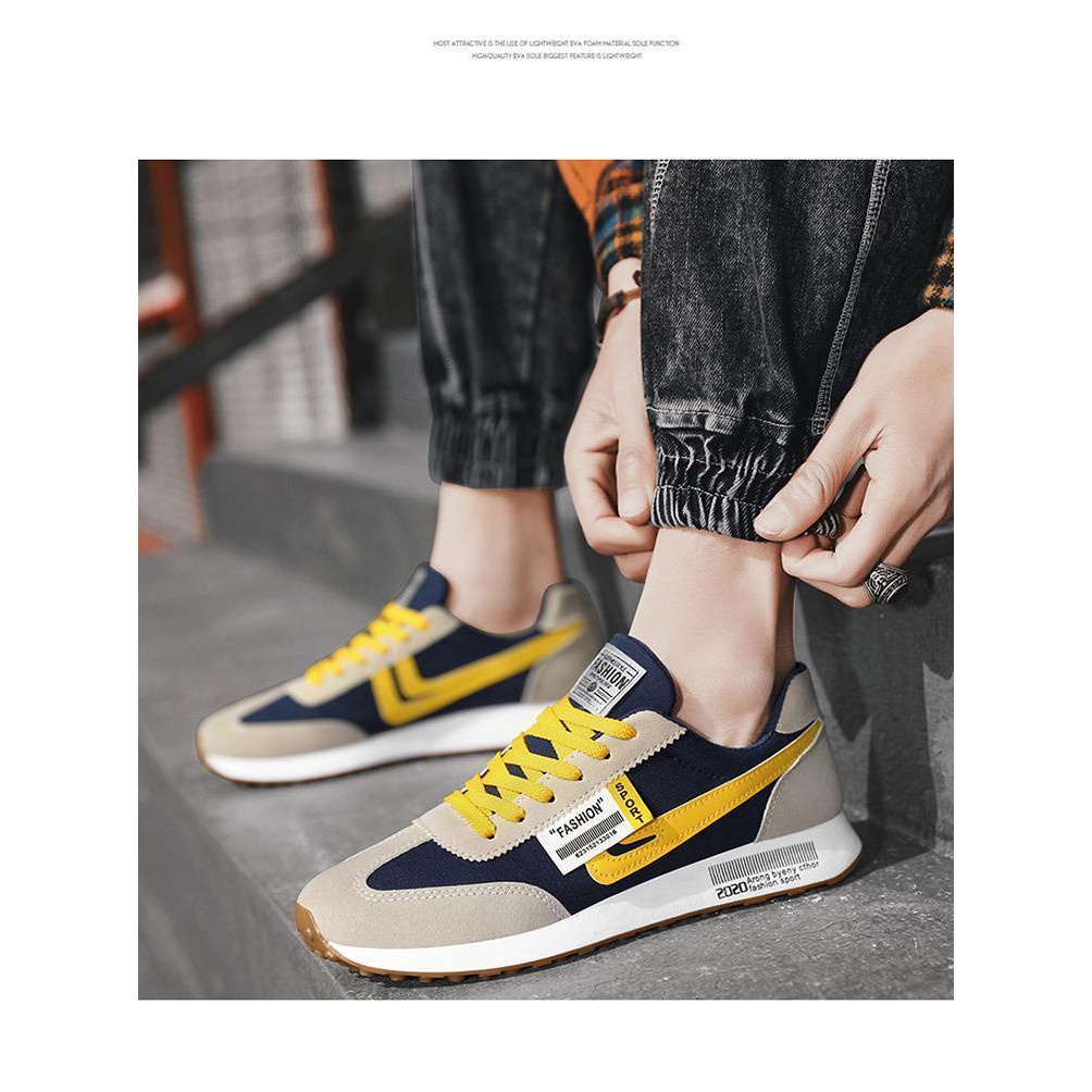 Pennay Men Shoes Sepatu Sneakers Kets Running Pria Hight Elve Sport