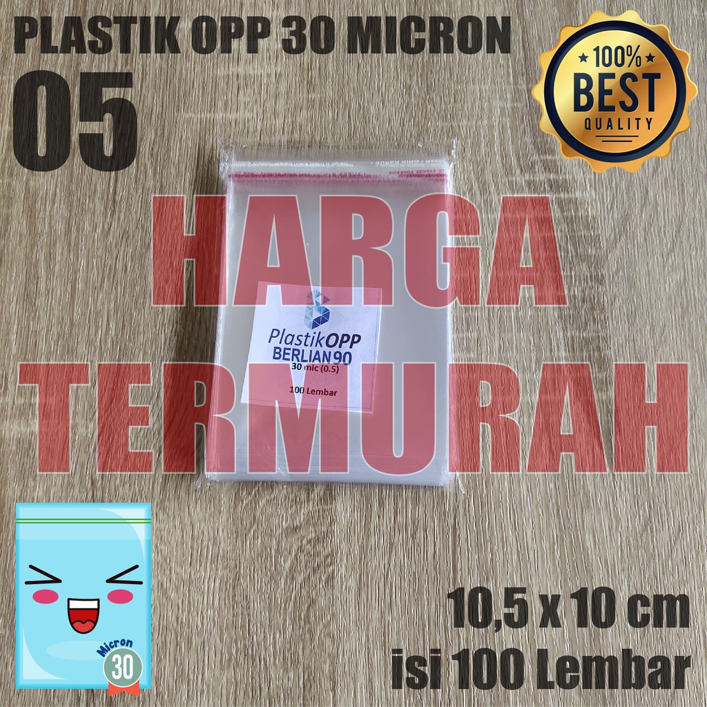 

PLASTIK OPP TEBAL 10,5 x 10 cm 30 Micron (0,5) PLASTIK KEMASAN / PLASTIK ROTI
