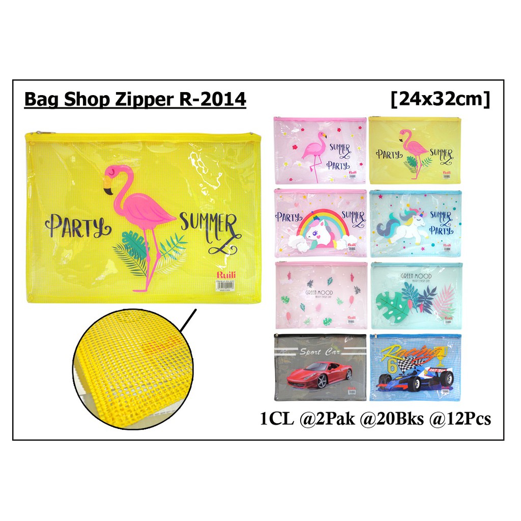 

Tas Jaring Seleting / Map Zipper Fancy