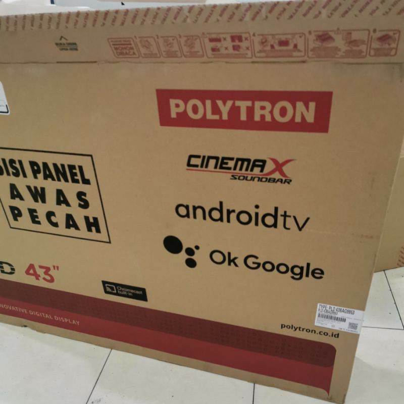 Polytron Led TV 43 Smart Android 43BAG9953 New 2020