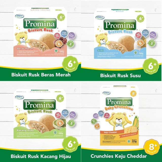 [ASAZI] Promina Baby Crunchies Keju Cheddar / Promina Biskuit rusk / Biskuit Bayi