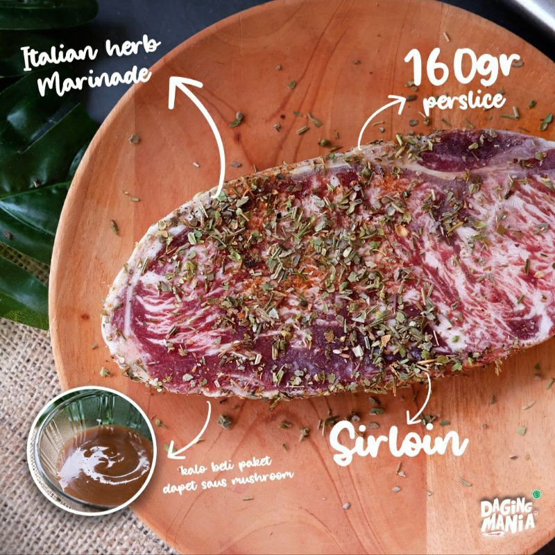 

Paket Sirloin Steak 65K - Daging Sapi Halal