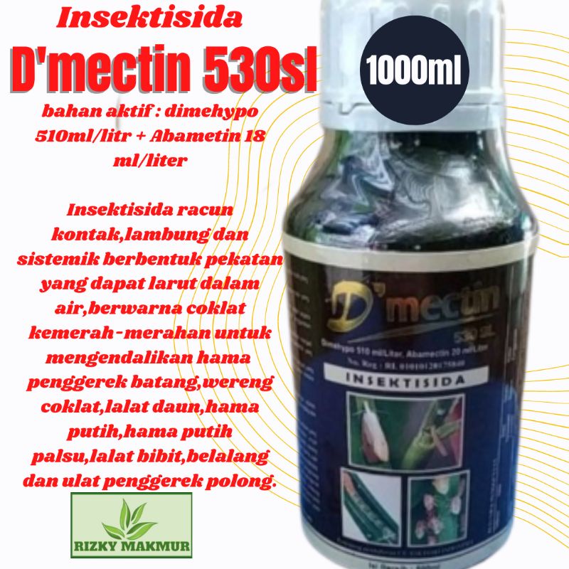 insektisida D'mectin 530sl 1000ml
