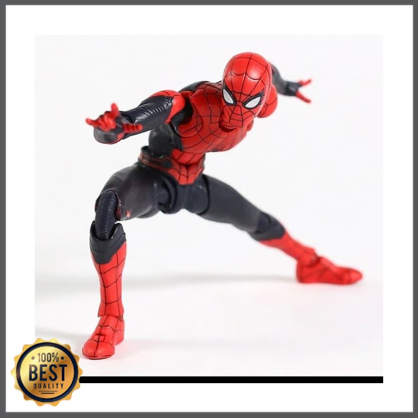 Figure Cx 111 Shf Spiderman Far From Home Upgrade Suit Kws Action - the amazing spider man roblox serie part 4 black suit