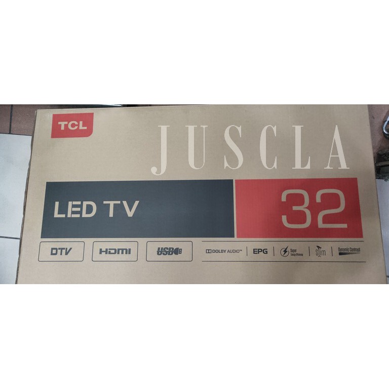 LED TV 32 Inch TCL 32D3000D DIGITAL DVBT2 HDMI - Slim, USB Movie Ready