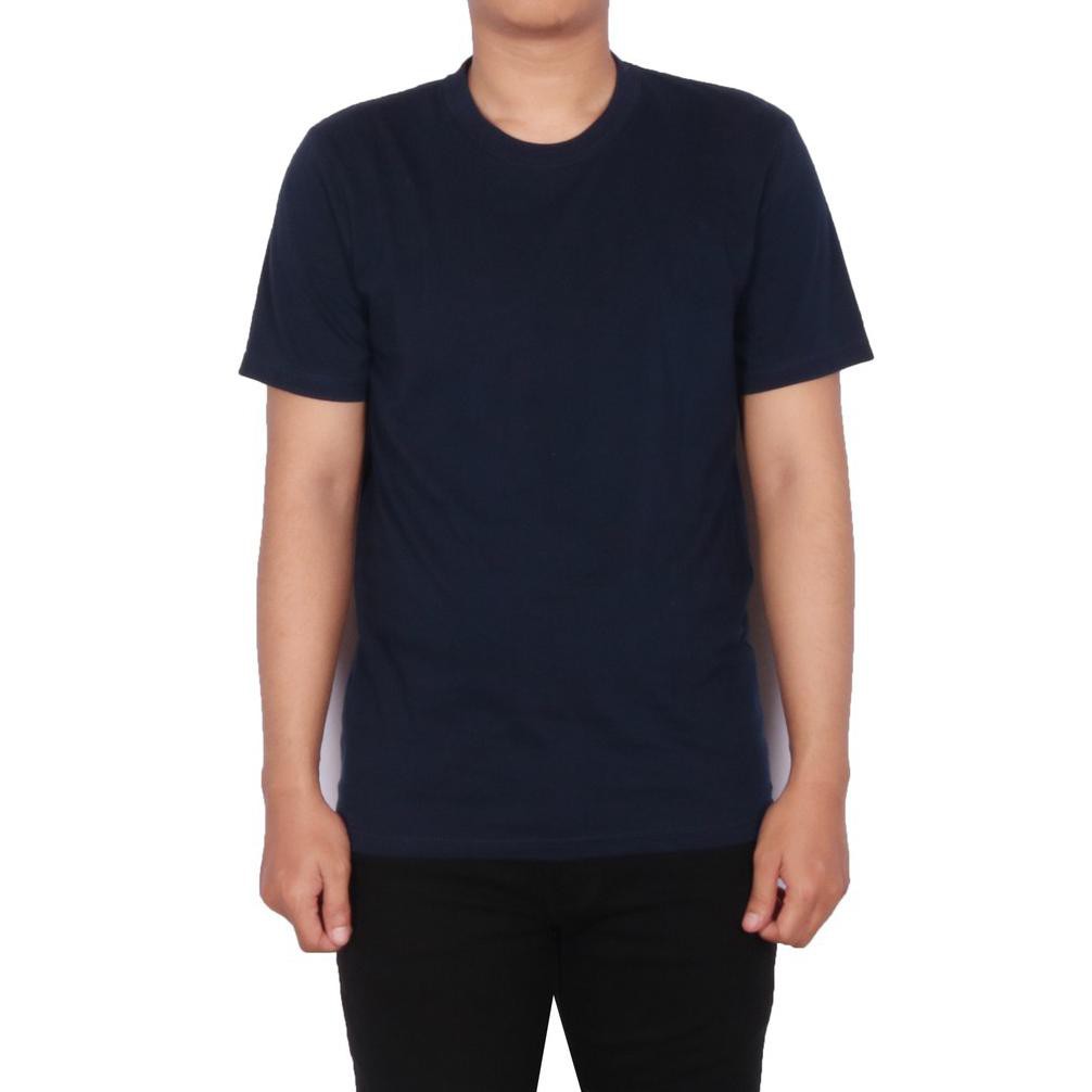 KAOS POLOS BAHAN COTTON COMBET 30S PRIA WANITA NAVY WAME POLOS BAPAK ANAK JEANS LEVIS
