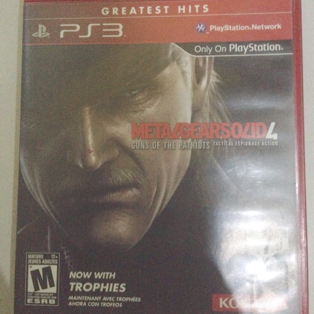 Kaset ps3 metal gear solid4