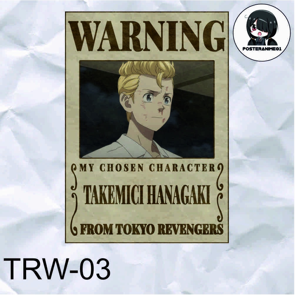 Poster Anime Tokyo Revengers | Poster Anime Tokyo Revengers Warning Aesthetic | DRAKEN | MIKEY | TERLENGKAP-3.TAKEMICHI