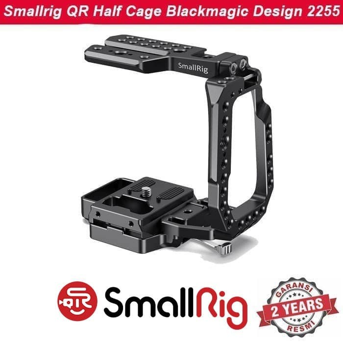 Smallrig Qr Half Cage For Blackmagic Design Pocket Cinema Camera 4K & 6K (New Version) Cvb2255B