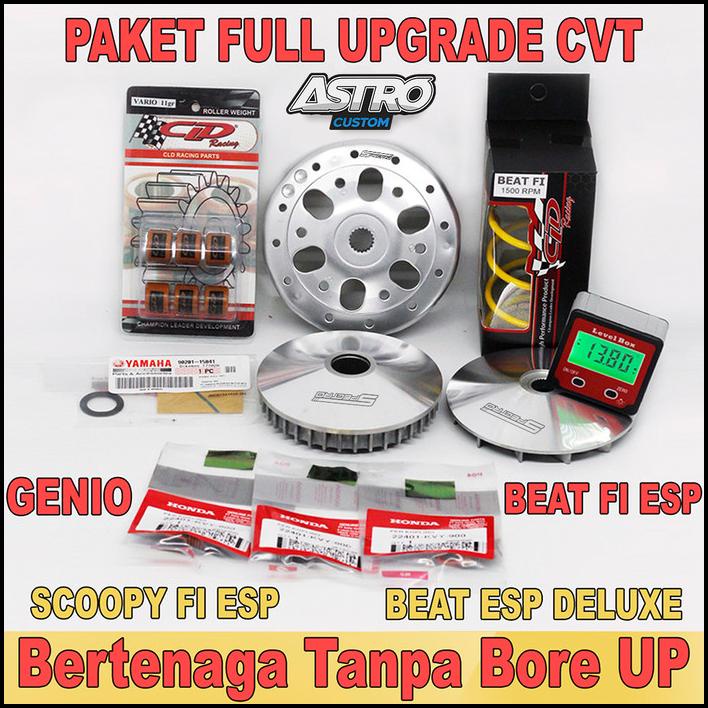 Full Upgrade Cvt Beat Fi Esp Scoopy Fi Esp Genio Mangkok Ganda Beat Fi