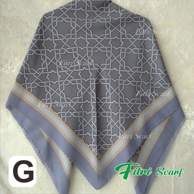 jilbab segi empat motif hijab segi empat motif kerudung segi empat motif azara oscara J 4-G