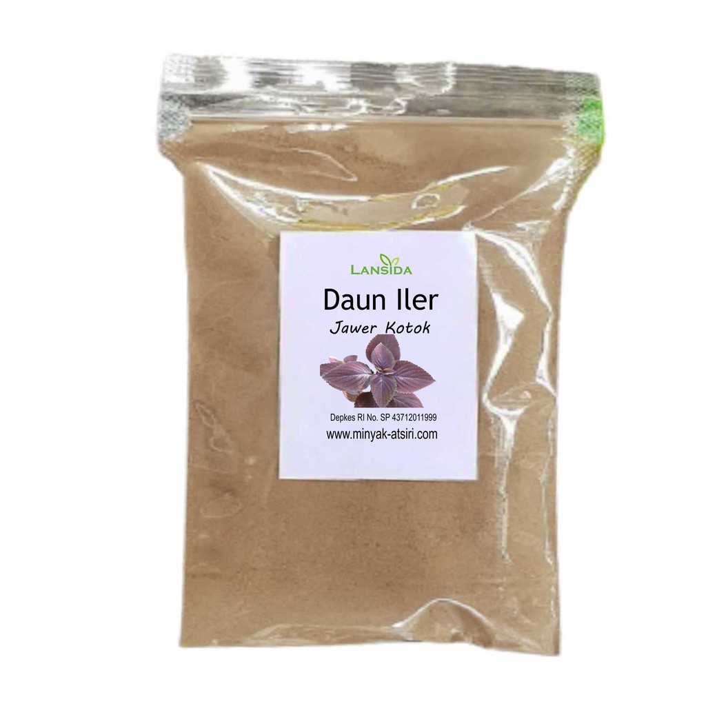 

Bubuk Daun iler 100 g Serbuk Jawer Kotok Miana Kering Miyana Coleus Powder