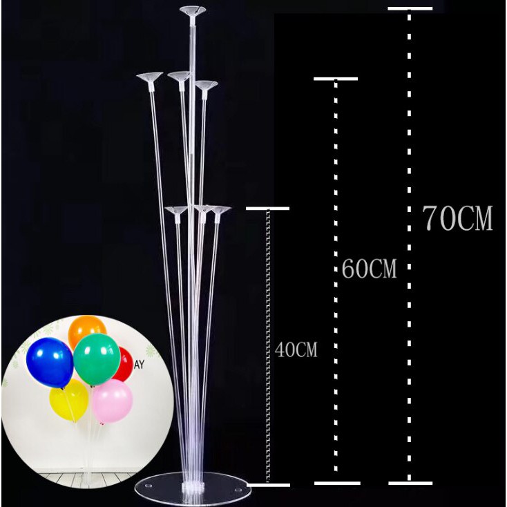 glinkshopStanding Balon 7in1 Stick Cup Standing Balon Tatakan Balon Tiang Dekorasi Balon Standing Stick Cup Balloon Decoration Gate balon