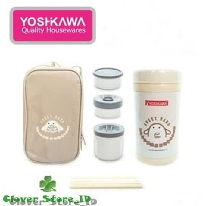 Yoshikawa Kotak Makan/ Lunch Box Set 1 Liter Do-100