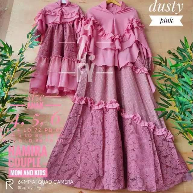 Gamis Syar'i mix Brokat