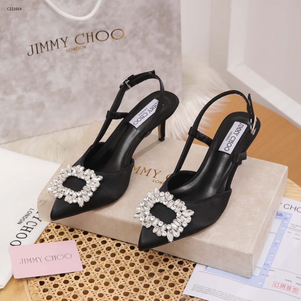 Diamond With Satin Women Heels Sendals C12166