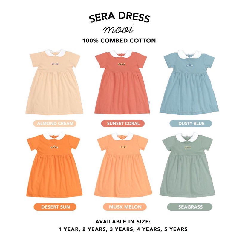 MOOI SERA DRESS/DRESS MOOI/BABY DRESS/DRESS ANAK MURAH