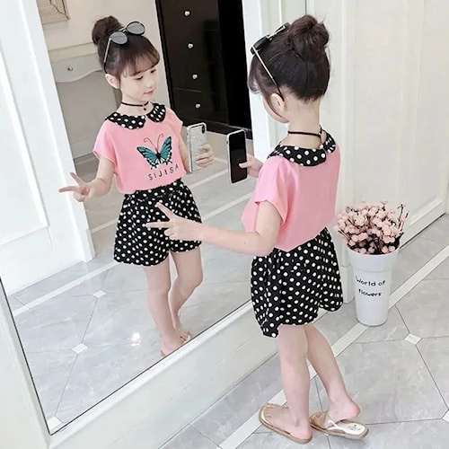 Baju anak Cewek Kaos Kualitas Import Motif Kupu kupu Kode G - 19 K45