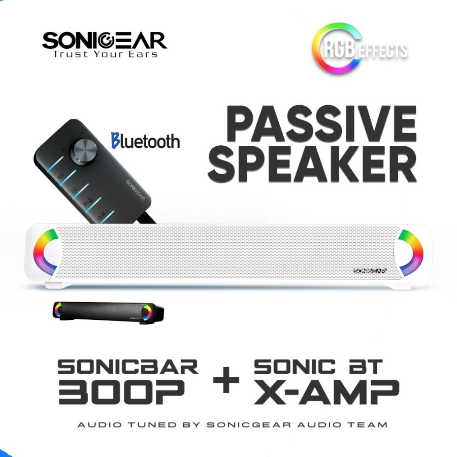 Speaker SonicGear Sonicbar 300-P Passive &amp; Sonic BT X AMP Bluetooth |